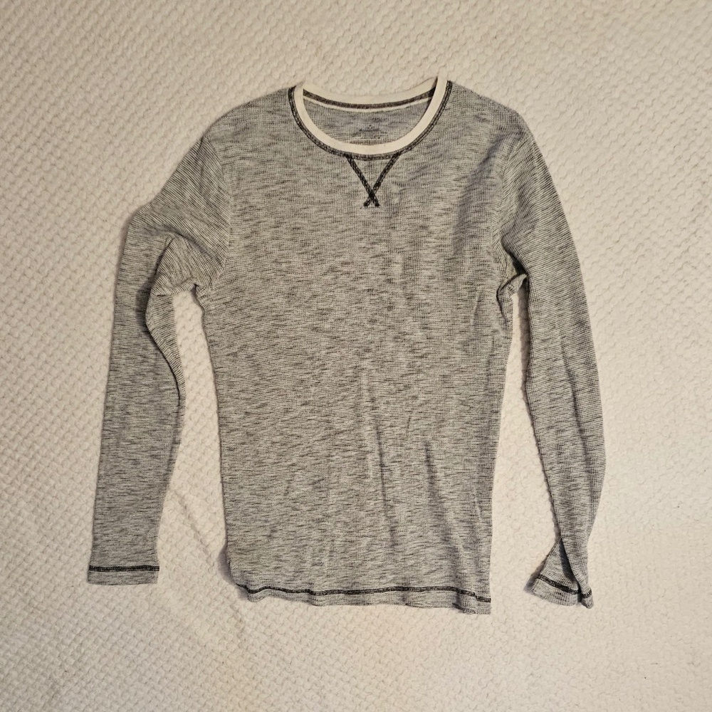 No Boundaries Men's Long Sleeve Textured Tee Size M